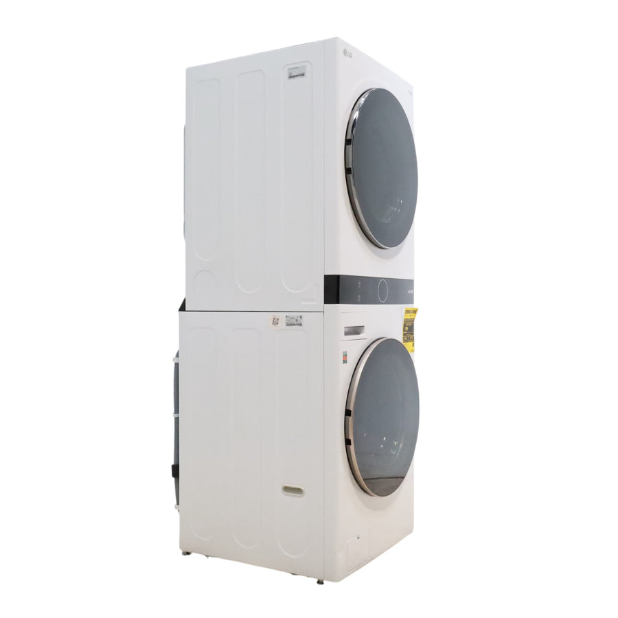 White LG Wash Tower Single Unit Front Load with Center Control™ 4.5 cu. ft. Washer and 7.4 cu. ft. Electric Dryer - Scratch & Dent - Minor
