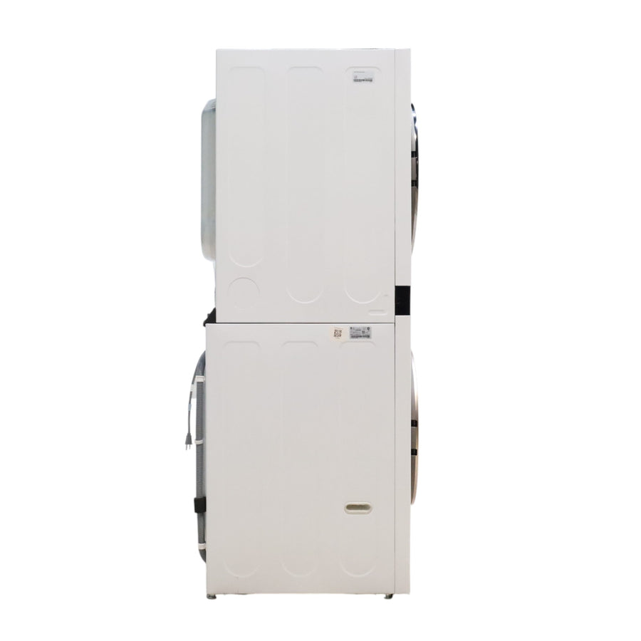 White LG Wash Tower Single Unit Front Load with Center Control™ 4.5 cu. ft. Washer and 7.4 cu. ft. Electric Dryer - Scratch & Dent - Minor