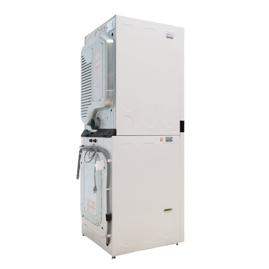 White LG Wash Tower Single Unit Front Load with Center Control™ 4.5 cu. ft. Washer and 7.4 cu. ft. Electric Dryer - Scratch & Dent - Minor