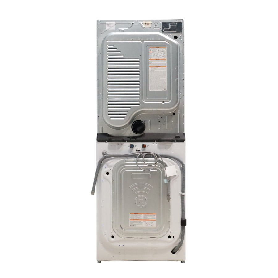 White LG Wash Tower Single Unit Front Load with Center Control™ 4.5 cu. ft. Washer and 7.4 cu. ft. Electric Dryer - Scratch & Dent - Minor