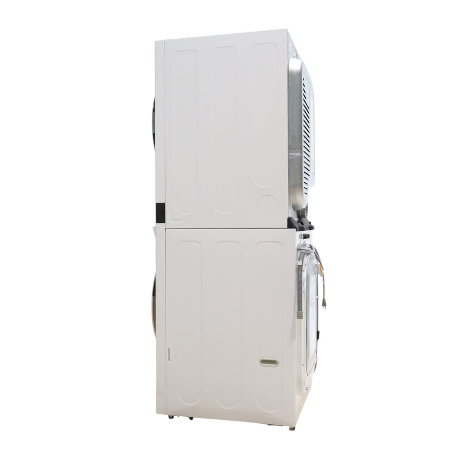 White LG Wash Tower Single Unit Front Load with Center Control™ 4.5 cu. ft. Washer and 7.4 cu. ft. Electric Dryer - Scratch & Dent - Minor