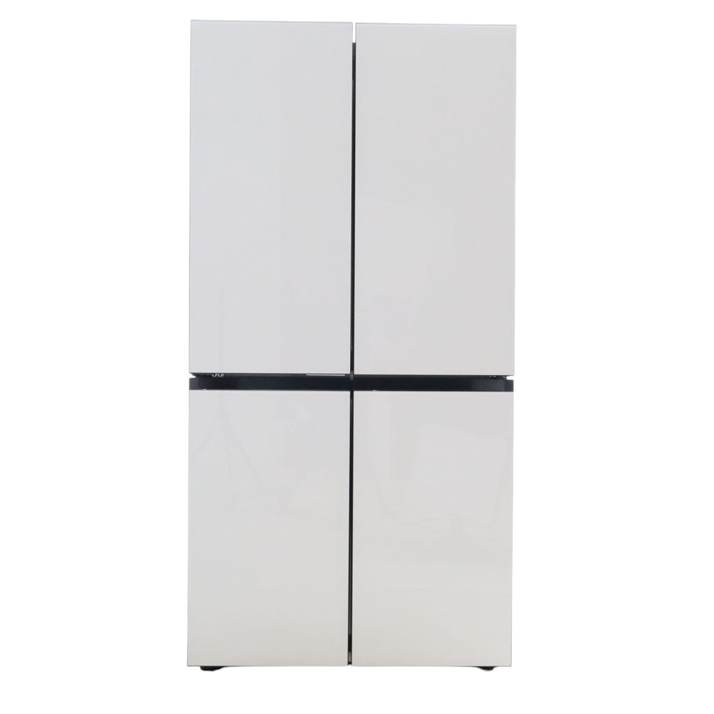 Pictures of Samsung Bespoke 29 cu. ft. 4-Door Flex™ Refrigerator with Beverage Center™ & Customizable Door Panels in White Glass - Open Box - Neu Appliance Outlet - Discount Appliance Outlet in Austin, Tx