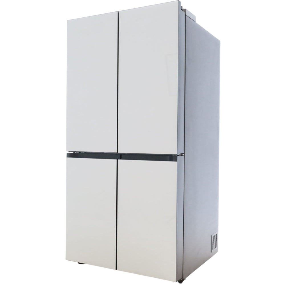 Pictures of Samsung Bespoke 29 cu. ft. 4-Door Flex™ Refrigerator with Beverage Center™ & Customizable Door Panels in White Glass - Open Box - Neu Appliance Outlet - Discount Appliance Outlet in Austin, Tx