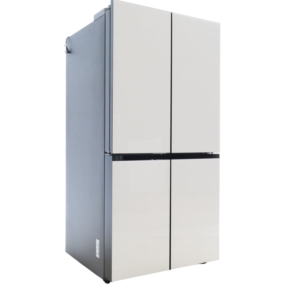 Pictures of Samsung Bespoke 29 cu. ft. 4-Door Flex™ Refrigerator with Beverage Center™ & Customizable Door Panels in White Glass - Open Box - Neu Appliance Outlet - Discount Appliance Outlet in Austin, Tx