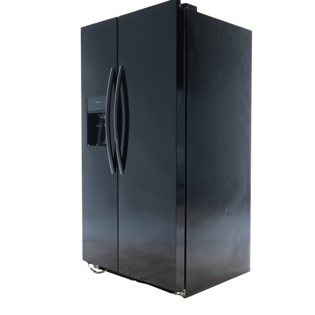 Frigidaire Black 26 Cu. Ft. 36" Standard-Depth ENERGY STAR Side-by-Side Refrigerator with EvenTemp™ Cooling System - Scratch & Dent - Minor