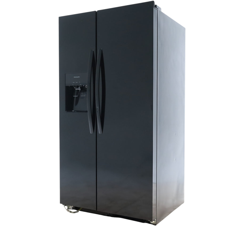 Frigidaire Black 26 Cu. Ft. 36" Standard-Depth ENERGY STAR Side-by-Side Refrigerator with EvenTemp™ Cooling System - Scratch & Dent - Minor