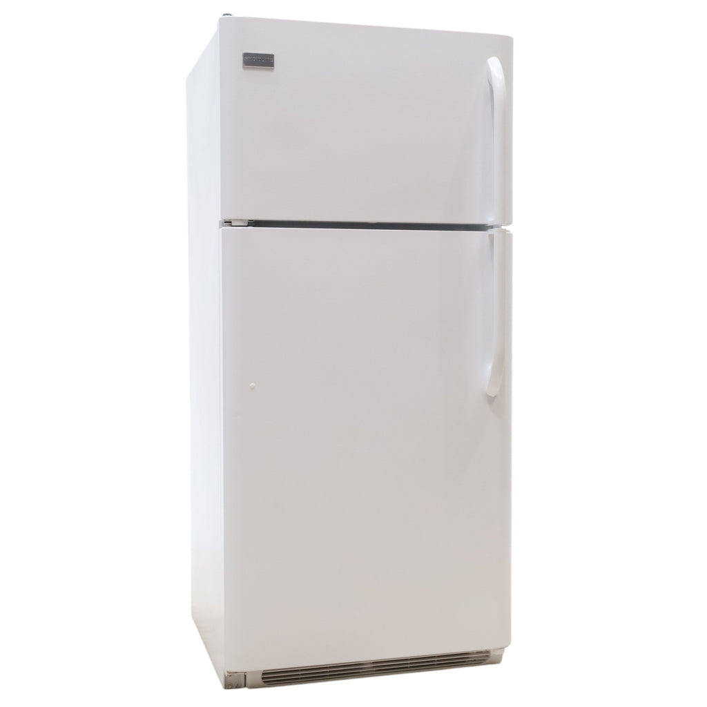 Pictures of 30" Wide Frigidaire 18 cu ft White Top Freezer and Bottom Refrigerator with Store-More Humidity Controlled Crisper Drawers - Certified Refurbished - Neu Appliance Outlet - Discount Appliance Outlet in Austin, Tx