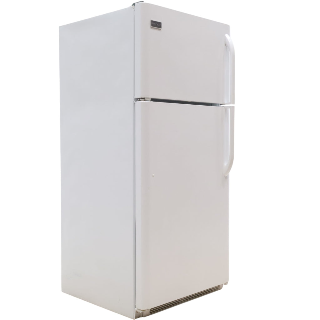 Pictures of 30" Wide Frigidaire 18 cu ft White Top Freezer and Bottom Refrigerator with Store-More Humidity Controlled Crisper Drawers - Certified Refurbished - Neu Appliance Outlet - Discount Appliance Outlet in Austin, Tx