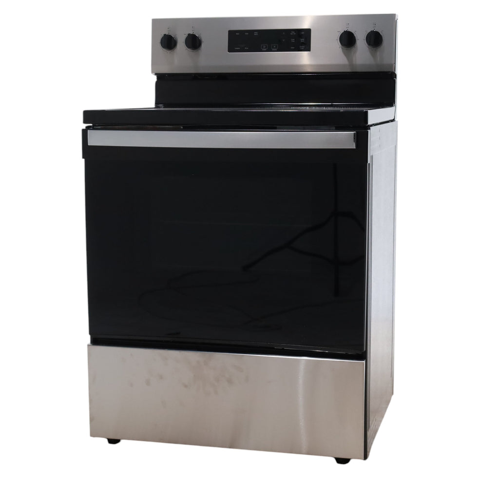 Whirlpool 30 in. 4 Burner Element Freestanding Electric Range in Stainless Steel with Thermal - Open Box