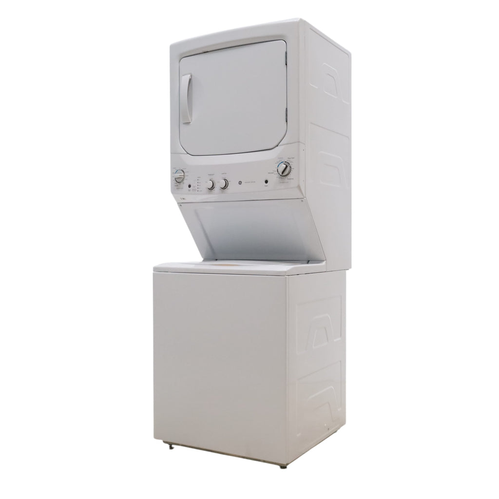 27" Wide GE 3.8 cu. ft. Laundry Center Washer and 5.9 cu. ft. Electric Dryer with Electro-Mechanical Rotary Dial Controls - Certified Refurbished