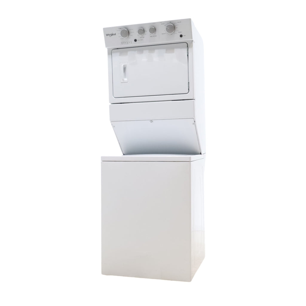 28 in. Wide Whirlpool 3.5 cu. ft. Washer and 5.9 cu. ft. Electric Dryer Laundry Center with AutoDry Drying System - Certified Refurbished
