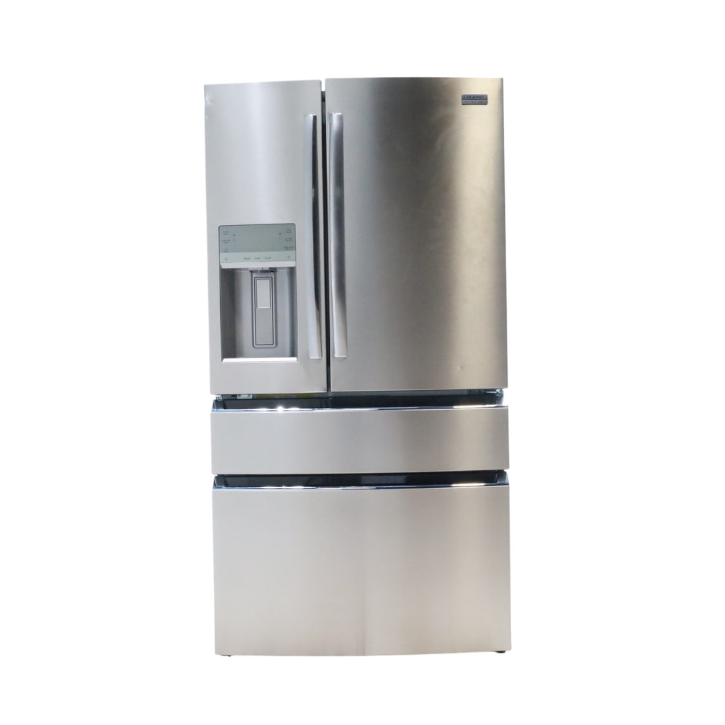 Pictures of Counter-Depth Smudge-Proof Stainless Steel ENERGY STAR Frigidaire Gallery 21.5 cu. ft 4 Door French Door Refrigerator with OpenAccess Door - Scratch & Dent - Minor - Neu Appliance Outlet - Discount Appliance Outlet in Austin, Tx