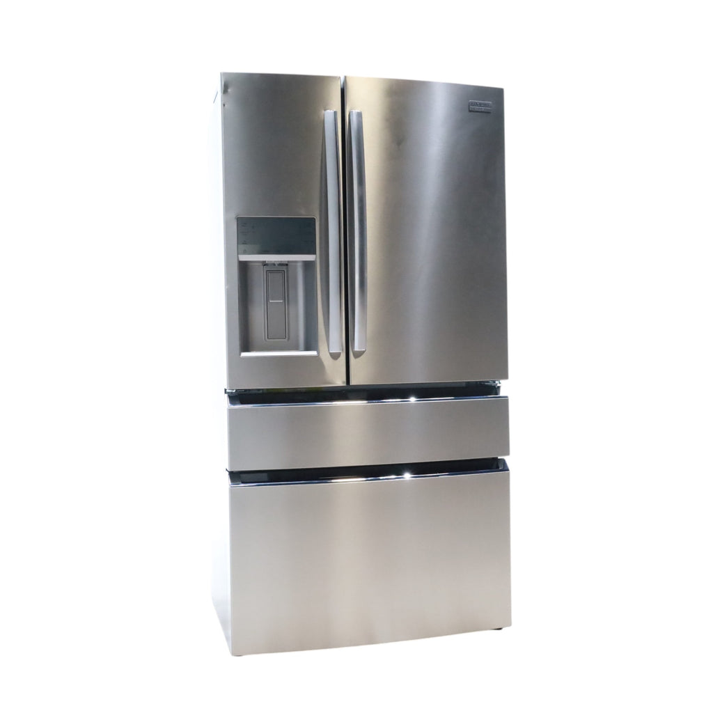 Pictures of Counter-Depth Smudge-Proof Stainless Steel ENERGY STAR Frigidaire Gallery 21.5 cu. ft 4 Door French Door Refrigerator with OpenAccess Door - Scratch & Dent - Minor - Neu Appliance Outlet - Discount Appliance Outlet in Austin, Tx