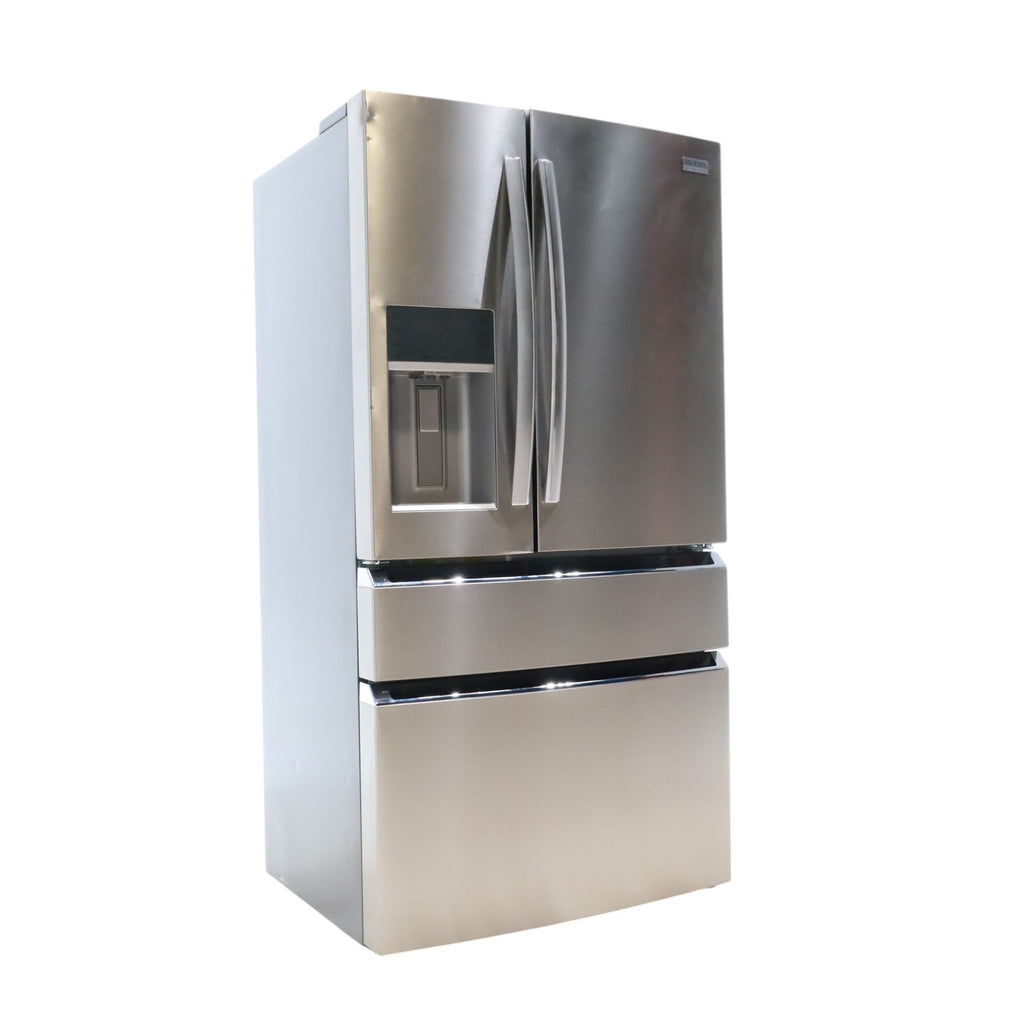 Pictures of Counter-Depth Smudge-Proof Stainless Steel ENERGY STAR Frigidaire Gallery 21.5 cu. ft 4 Door French Door Refrigerator with OpenAccess Door - Scratch & Dent - Minor - Neu Appliance Outlet - Discount Appliance Outlet in Austin, Tx