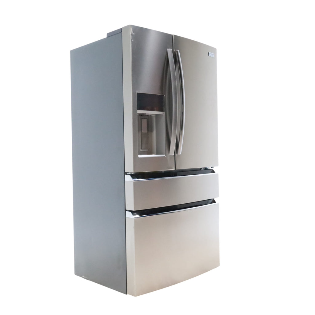 Pictures of Counter-Depth Smudge-Proof Stainless Steel ENERGY STAR Frigidaire Gallery 21.5 cu. ft 4 Door French Door Refrigerator with OpenAccess Door - Scratch & Dent - Minor - Neu Appliance Outlet - Discount Appliance Outlet in Austin, Tx