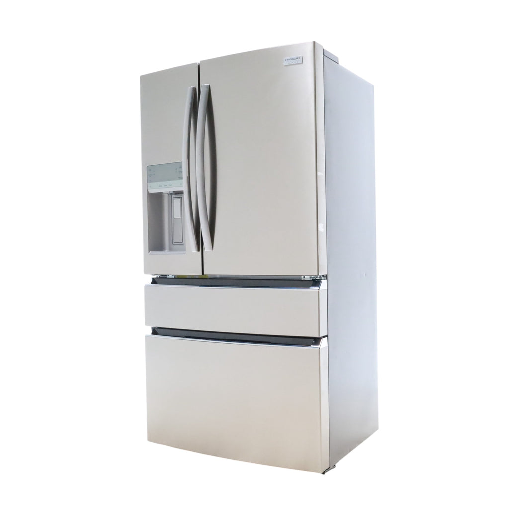 Counter-Depth Smudge-Proof Stainless Steel ENERGY STAR Frigidaire Gallery 21.5 cu. ft 4 Door French Door Refrigerator with OpenAccess Door - Scratch & Dent - Minor