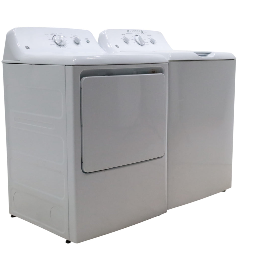 Pictures of GE 3.8 cu. ft. Top Load Washer with Heavy-Duty Agitator and 6.2 cu. ft. Electric Dryer with 120 ft Venting - Certified Refurbished - Neu Appliance Outlet - Discount Appliance Outlet in Austin, Tx