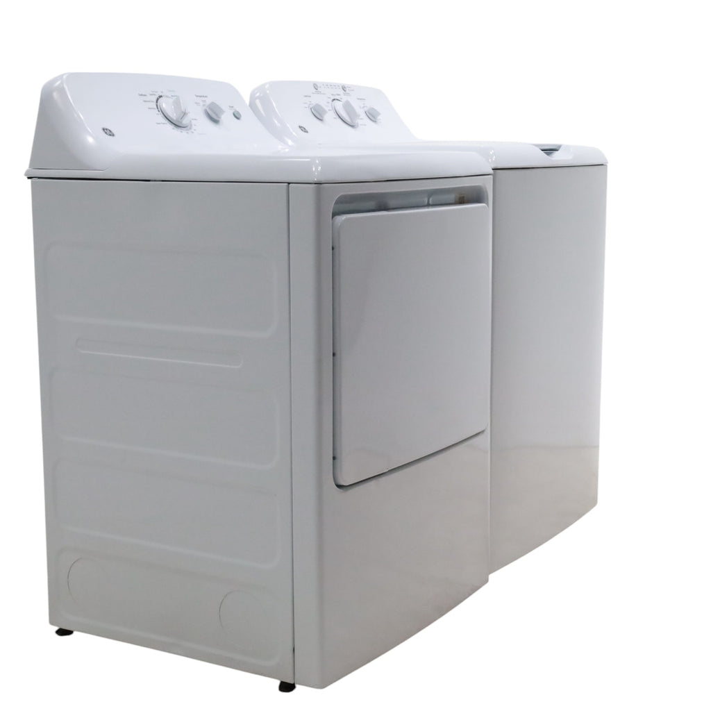 Pictures of GE 3.8 cu. ft. Top Load Washer with Heavy-Duty Agitator and 6.2 cu. ft. Electric Dryer with 120 ft Venting - Certified Refurbished - Neu Appliance Outlet - Discount Appliance Outlet in Austin, Tx