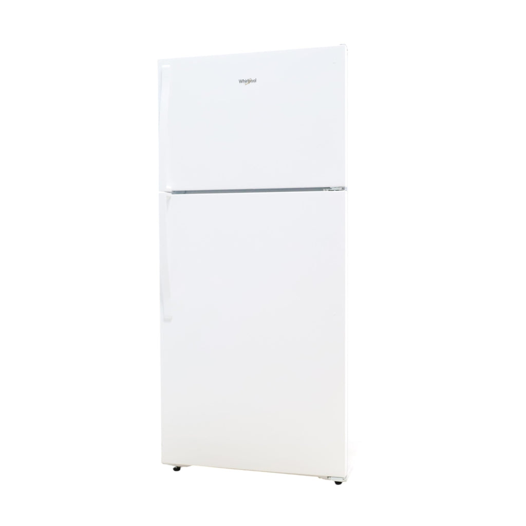 Pictures of 28" Wide White Whirlpool 14.3 cu. ft. Top Freezer Refrigerator with Reversible Doors - Open Box - Neu Appliance Outlet - Discount Appliance Outlet in Austin, Tx