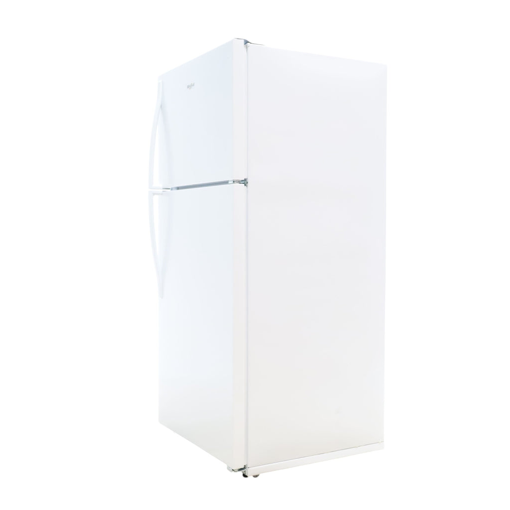 Pictures of 28" Wide White Whirlpool 14.3 cu. ft. Top Freezer Refrigerator with Reversible Doors - Open Box - Neu Appliance Outlet - Discount Appliance Outlet in Austin, Tx