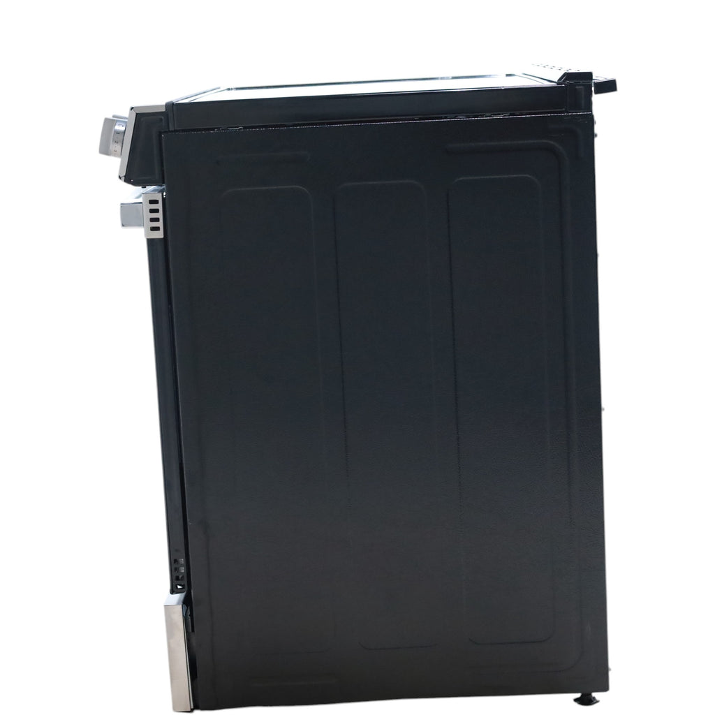 Pictures of GE® Stainless Steel 30" Front Control Slide-In Electric Range with Crisp Mode and 5 Burner Radiant Cooktop - Scratch & Dent - Open Box - Neu Appliance Outlet - Discount Appliance Outlet in Austin, Tx