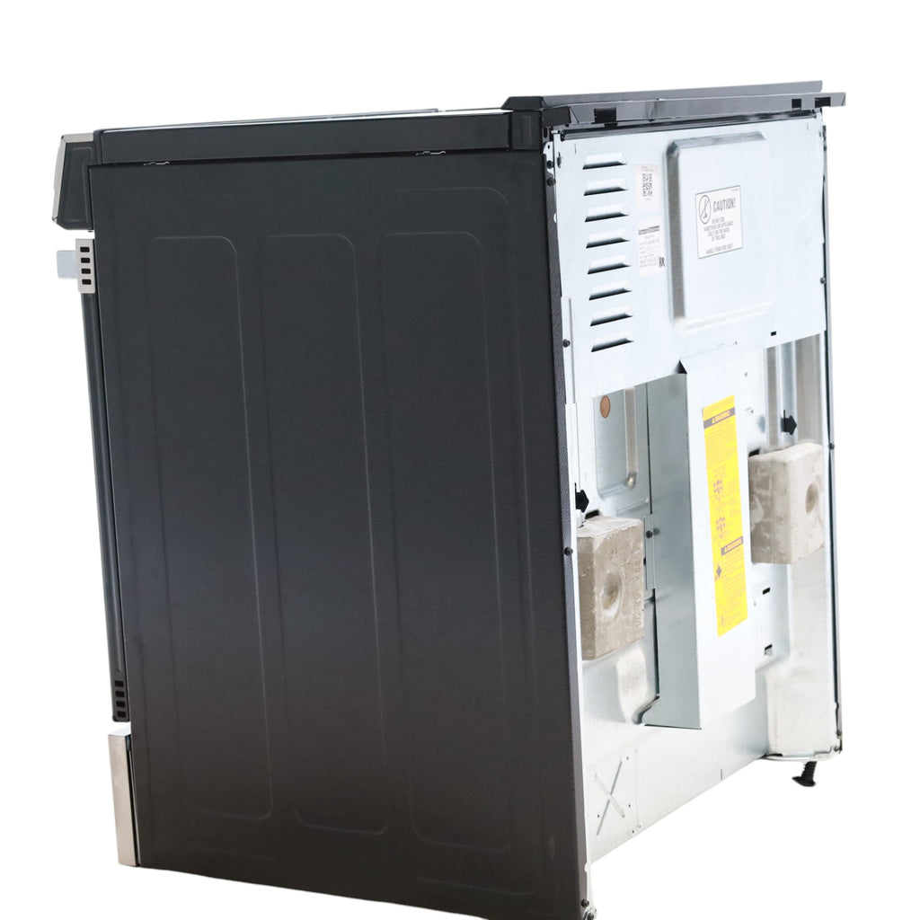 Pictures of GE® Stainless Steel 30" Front Control Slide-In Electric Range with Crisp Mode and 5 Burner Radiant Cooktop - Scratch & Dent - Open Box - Neu Appliance Outlet - Discount Appliance Outlet in Austin, Tx