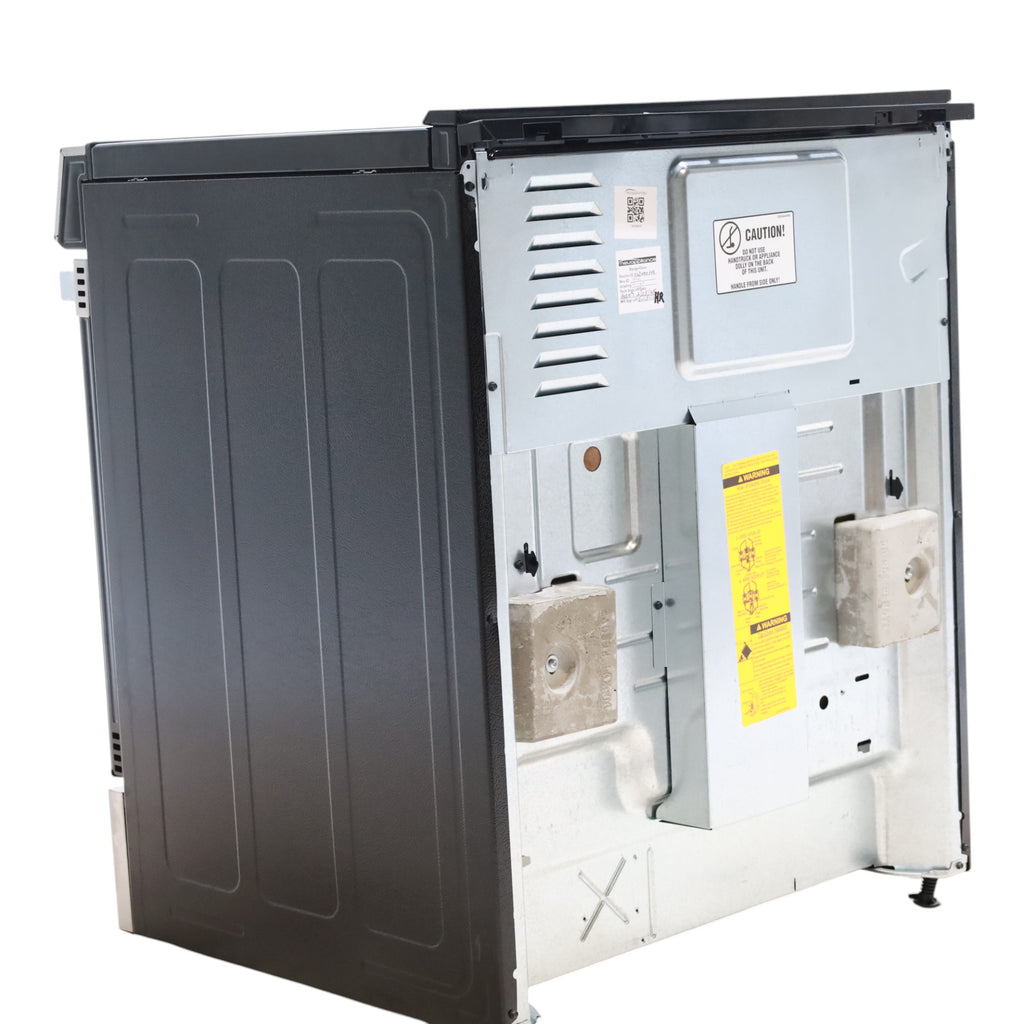 Pictures of GE® Stainless Steel 30" Front Control Slide-In Electric Range with Crisp Mode and 5 Burner Radiant Cooktop - Scratch & Dent - Open Box - Neu Appliance Outlet - Discount Appliance Outlet in Austin, Tx