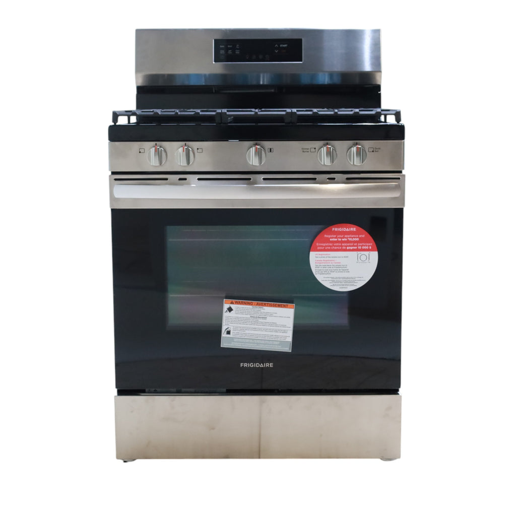 Frigidaire Stainless Steel 30" Gas Range with Air Fry and Five Burner Cooktop - Scratch & Dent - Minor