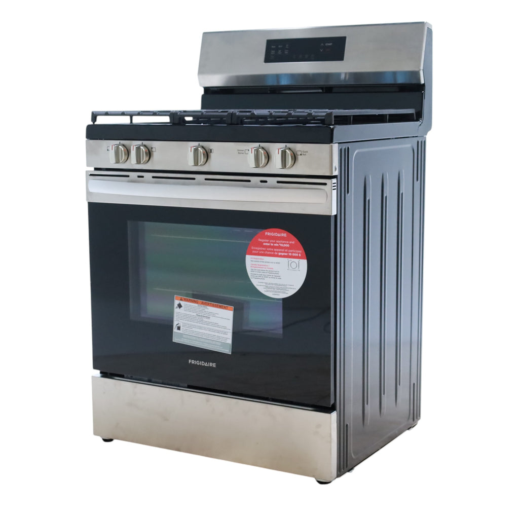 Frigidaire Stainless Steel 30" Gas Range with Air Fry and Five Burner Cooktop - Scratch & Dent - Minor