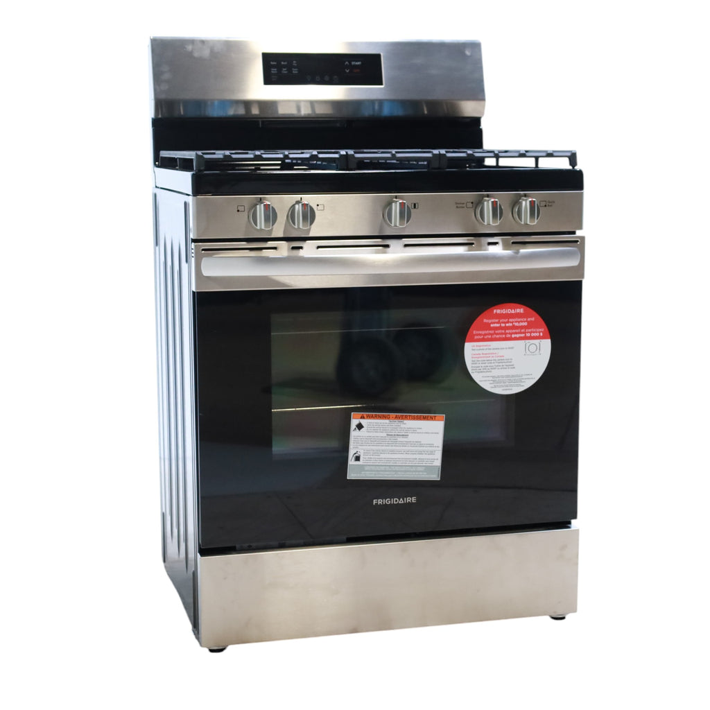 Frigidaire Stainless Steel 30" Gas Range with Air Fry and Five Burner Cooktop - Scratch & Dent - Minor