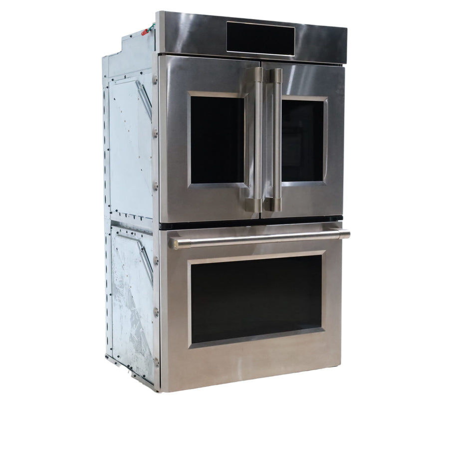 Monogram 30" French-Door Electric Convection Double Wall Oven with WiFi Connect Stainless Steel - ZTDX1FPSNSS - Open Box