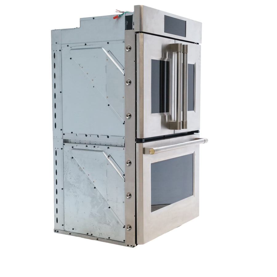 Monogram 30" French-Door Electric Convection Double Wall Oven with WiFi Connect Stainless Steel - ZTDX1FPSNSS - Open Box