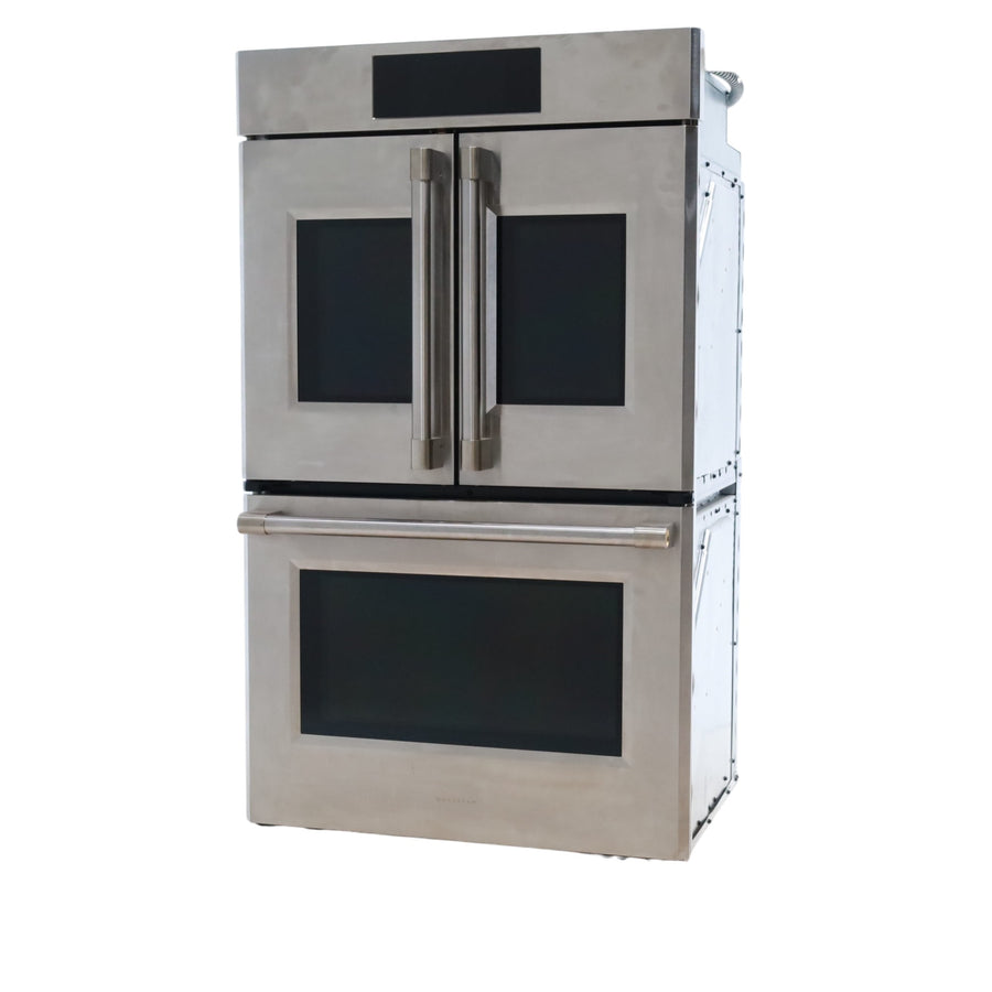 Monogram 30" French-Door Electric Convection Double Wall Oven with WiFi Connect Stainless Steel - ZTDX1FPSNSS - Open Box