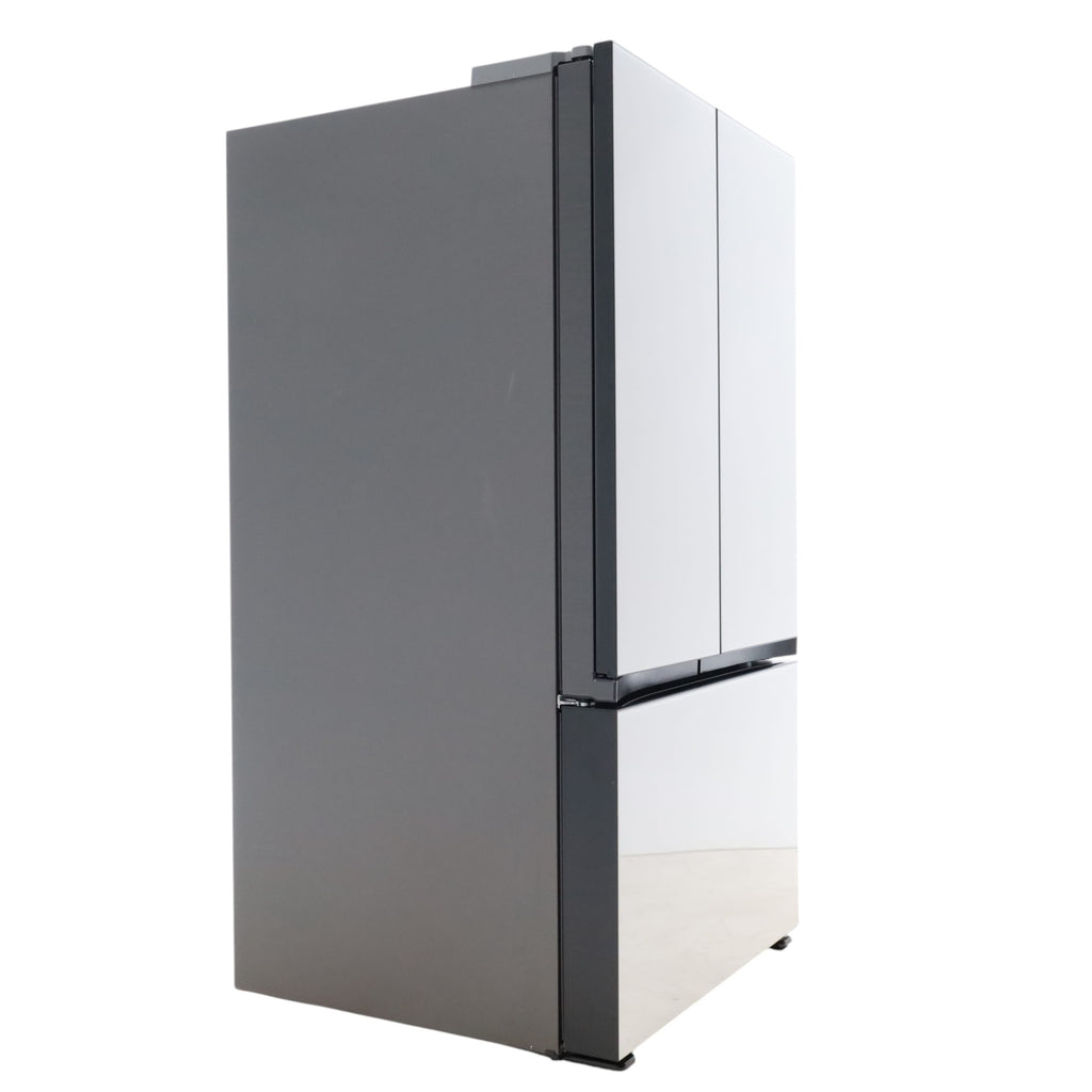 Pictures of Samsung Bespoke 3-Door French Door Refrigerator (30 cu. ft.) with Beverage Center™ in White Glass - Open Box - Neu Appliance Outlet - Discount Appliance Outlet in Austin, Tx