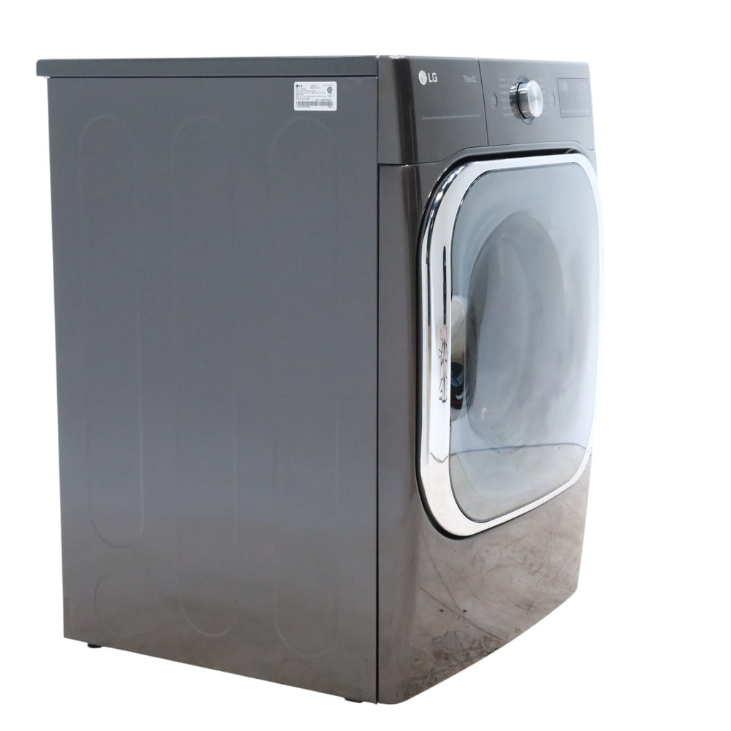 Pictures of LG Black Steel 9.0 cu. ft. Mega Capacity Smart wi-fi Enabled Front Load Electric Dryer with TurboSteam™ and Built-In Intelligence - Open Box - Neu Appliance Outlet - Discount Appliance Outlet in Austin, Tx