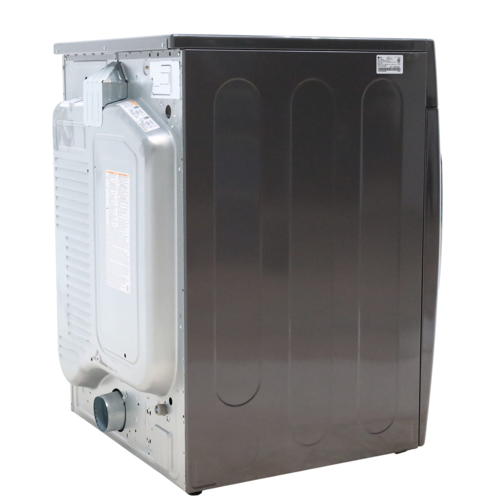 Pictures of LG Black Steel 9.0 cu. ft. Mega Capacity Smart wi-fi Enabled Front Load Electric Dryer with TurboSteam™ and Built-In Intelligence - Open Box - Neu Appliance Outlet - Discount Appliance Outlet in Austin, Tx