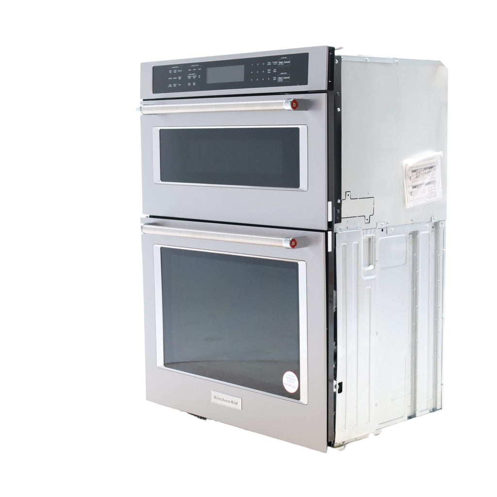 KitchenAid® Print Shield Stainless 30" Combination Microwave Wall Ovens with Air Fry Mode and Even-Heat™ True Convection KOEC530PPS - Open Box