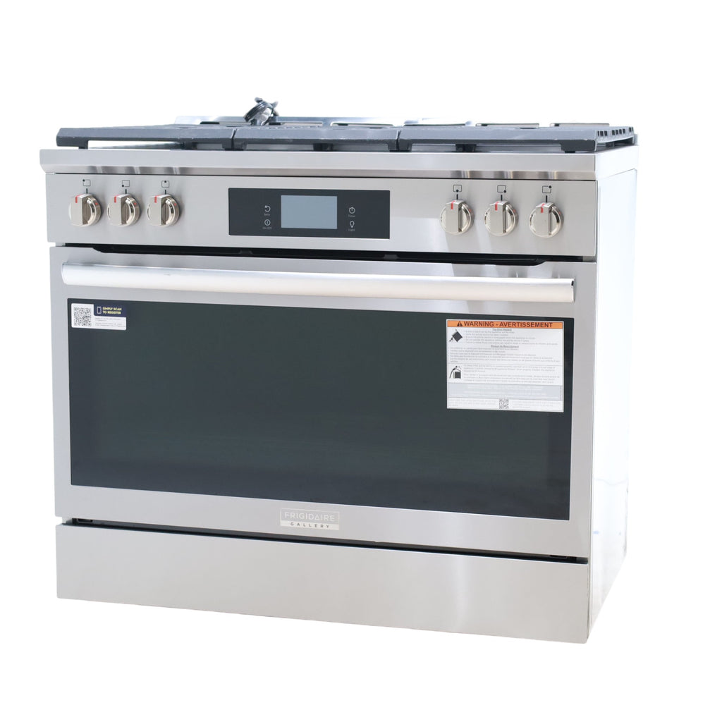 Frigidaire Gallery Stainless Steel 36" Gas Range with Quick Preheat + Air Fry GCFG3661AF - Scratch & Dent - Minor