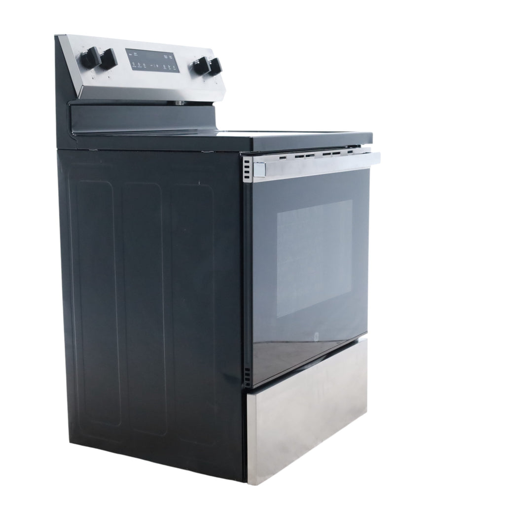 Pictures of GE® Stainless Steel ENERGY STAR® 30" Free-Standing Electric Range with 4 Burner Radiant Cooktop GRF400SVSS - Scratch & Dent - Minor - Neu Appliance Outlet - Discount Appliance Outlet in Austin, Tx