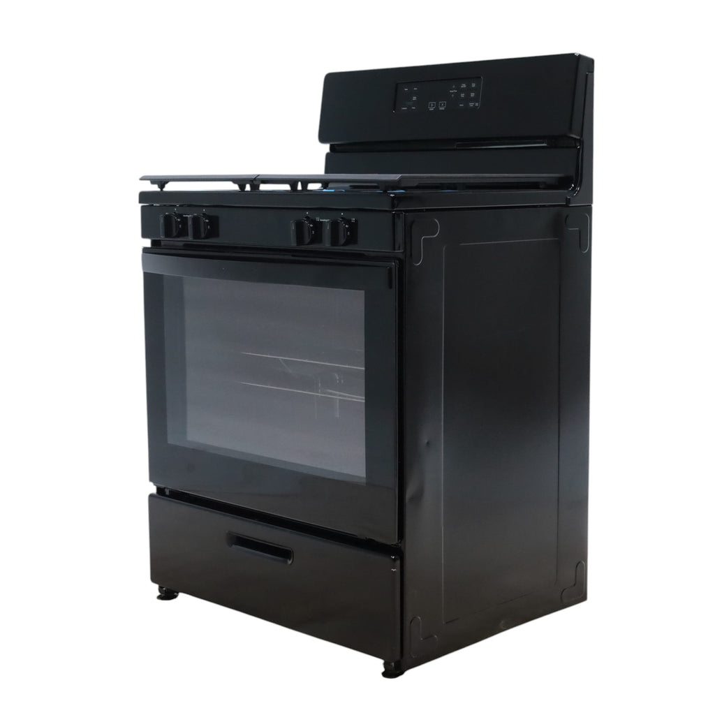 Pictures of Whirlpool Black 5.1 Cu. Ft. Freestanding Gas Range with Broiler Drawer and Frozen Bake Technology - Scratch & Dent - Minor - Neu Appliance Outlet - Discount Appliance Outlet in Austin, Tx
