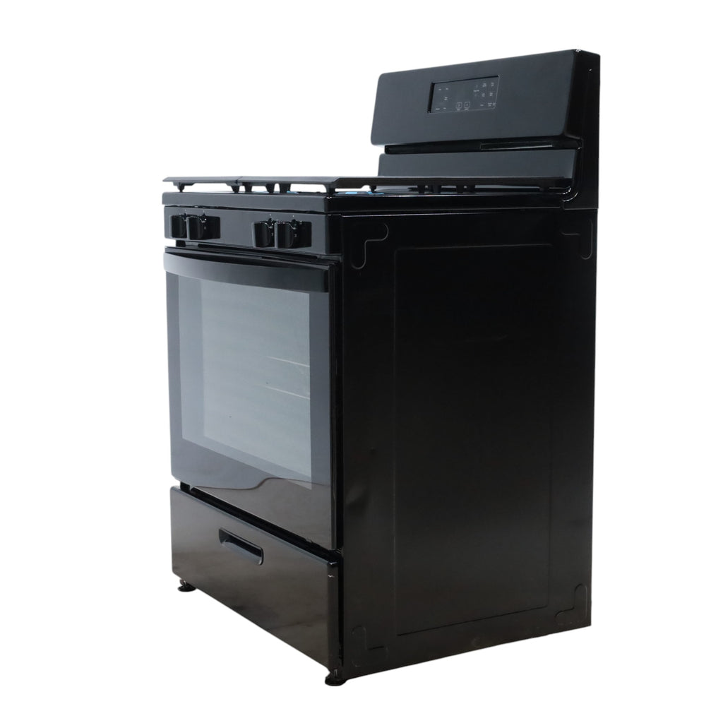 Pictures of Whirlpool Black 5.1 Cu. Ft. Freestanding Gas Range with Broiler Drawer and Frozen Bake Technology - Scratch & Dent - Minor - Neu Appliance Outlet - Discount Appliance Outlet in Austin, Tx