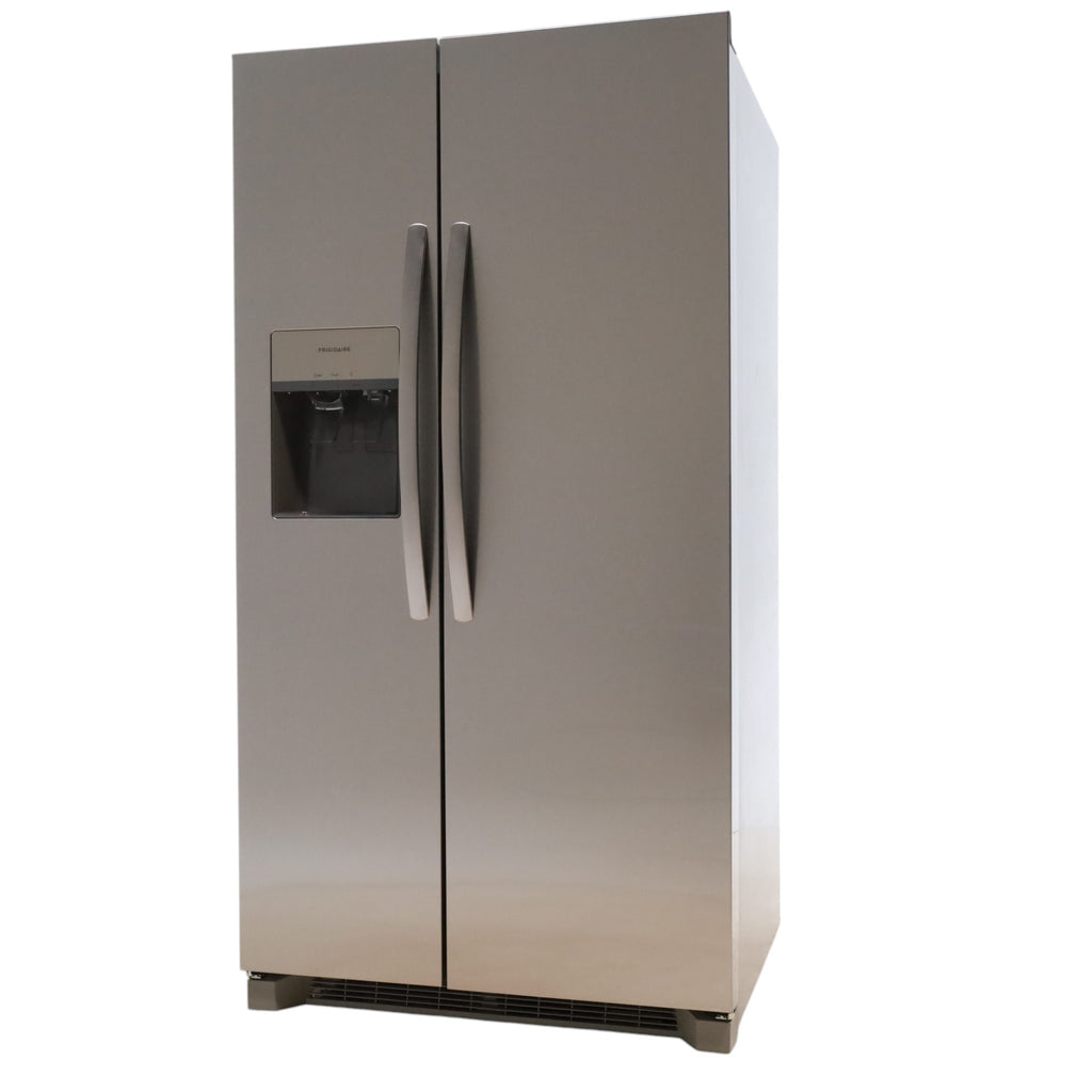 Pictures of ENERGY STAR Frigidaire Fingerprint Resistant Stainless Steel 25.6 cu. ft. Side by Side Refrigerator with Water and Ice Dispenser - Scratch & Dent - Minor - Neu Appliance Outlet - Discount Appliance Outlet in Austin, Tx
