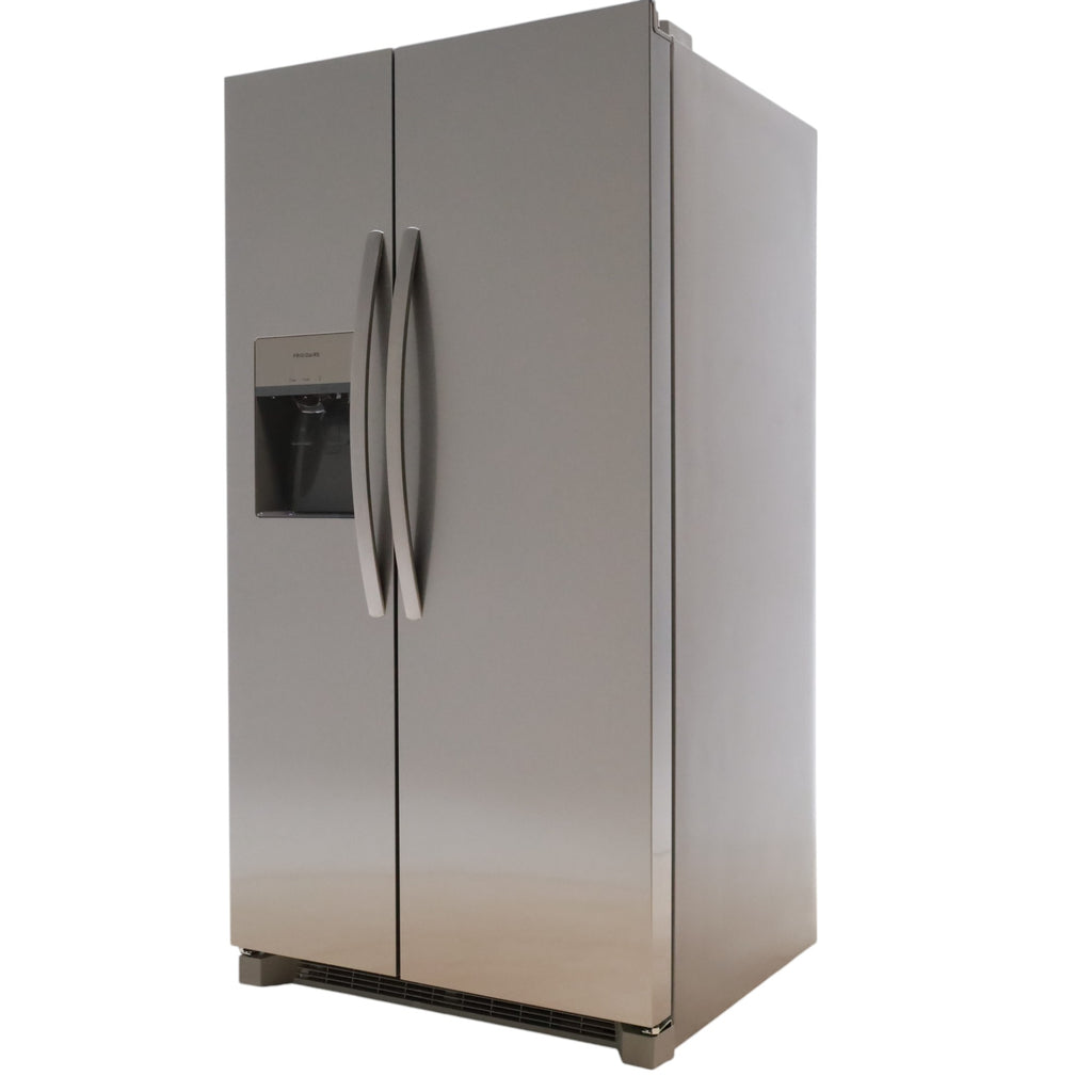 Pictures of ENERGY STAR Frigidaire Fingerprint Resistant Stainless Steel 25.6 cu. ft. Side by Side Refrigerator with Water and Ice Dispenser - Scratch & Dent - Minor - Neu Appliance Outlet - Discount Appliance Outlet in Austin, Tx
