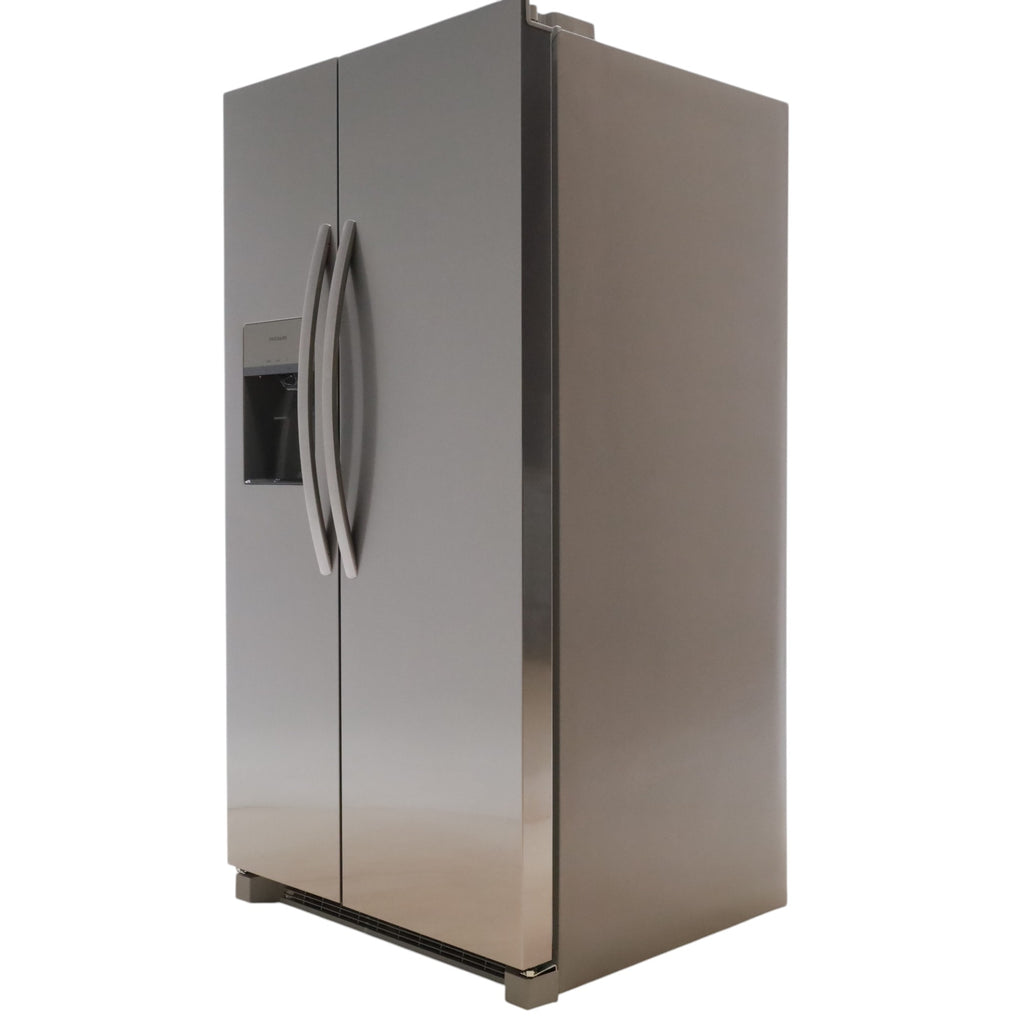Pictures of ENERGY STAR Frigidaire Fingerprint Resistant Stainless Steel 25.6 cu. ft. Side by Side Refrigerator with Water and Ice Dispenser - Scratch & Dent - Minor - Neu Appliance Outlet - Discount Appliance Outlet in Austin, Tx