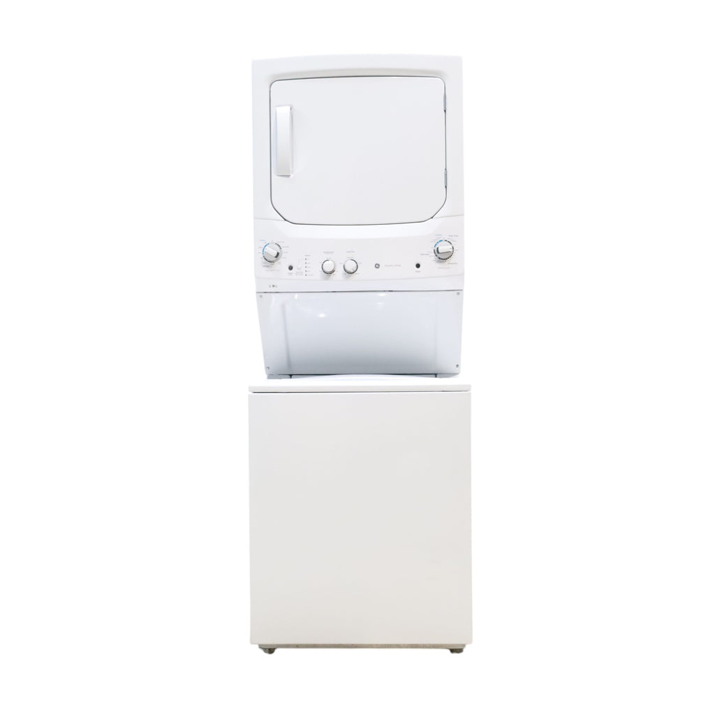 Pictures of GE 3.8 cu. ft. Laundry Center Washer and 5.9 cu. ft. Gas Dryer with Electro-Mechanical Rotary Dial Controls GUD27GSSMWW - Scratch & Dent - Minor - Neu Appliance Outlet - Discount Appliance Outlet in Austin, Tx