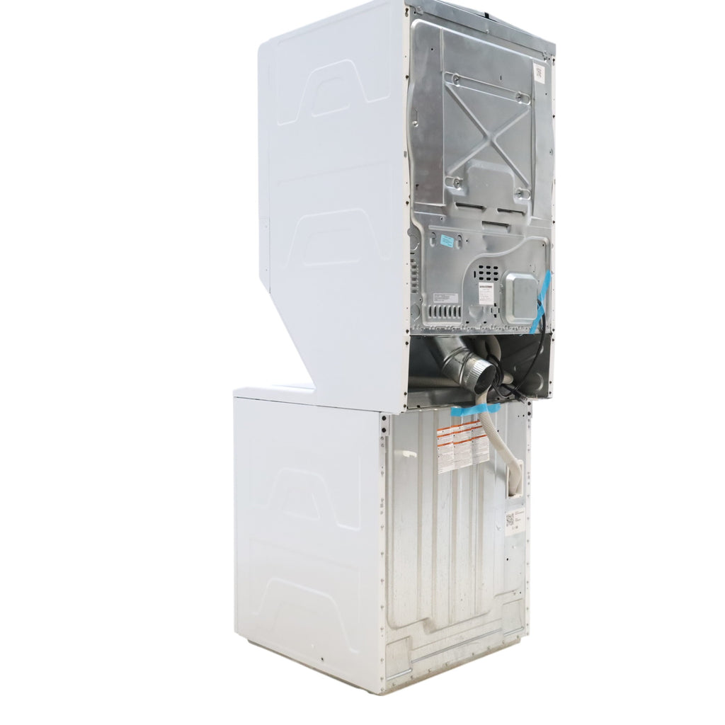 GE 3.8 cu. ft. Laundry Center Washer and 5.9 cu. ft. Gas Dryer with Electro-Mechanical Rotary Dial Controls GUD27GSSMWW - Scratch & Dent - Minor