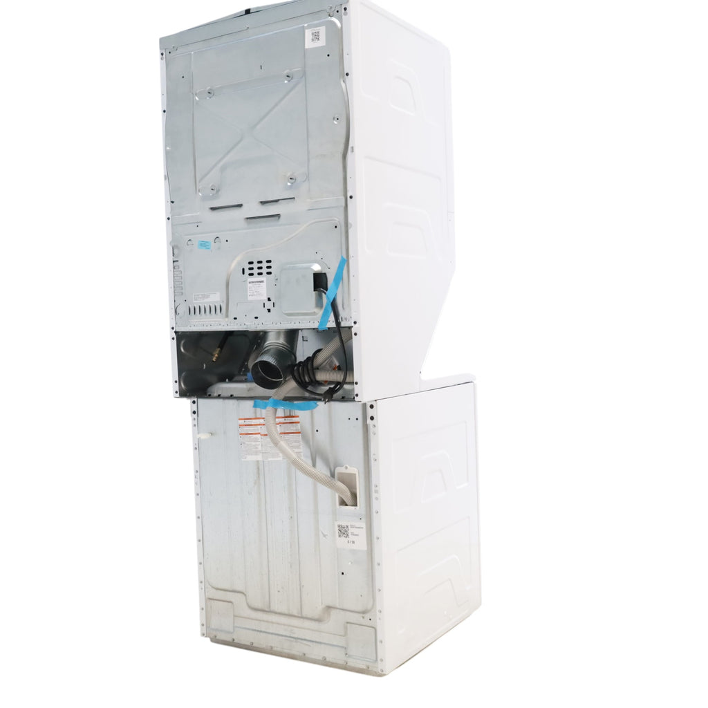 GE 3.8 cu. ft. Laundry Center Washer and 5.9 cu. ft. Gas Dryer with Electro-Mechanical Rotary Dial Controls GUD27GSSMWW - Scratch & Dent - Minor