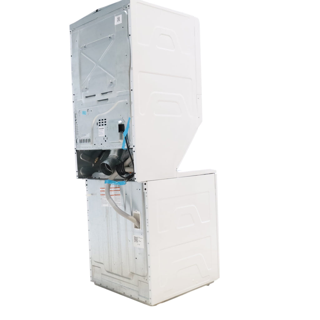 GE 3.8 cu. ft. Laundry Center Washer and 5.9 cu. ft. Gas Dryer with Electro-Mechanical Rotary Dial Controls GUD27GSSMWW - Scratch & Dent - Minor