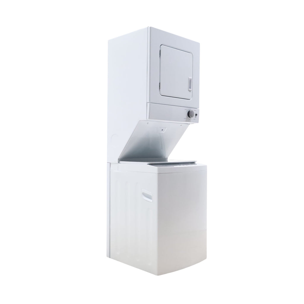 Whirlpool 1.6 cu.ft Electric Stacked Laundry Center with 6 Wash Cycles, Impeller Washer and AutoDry™ WET4024HW - Open Box
