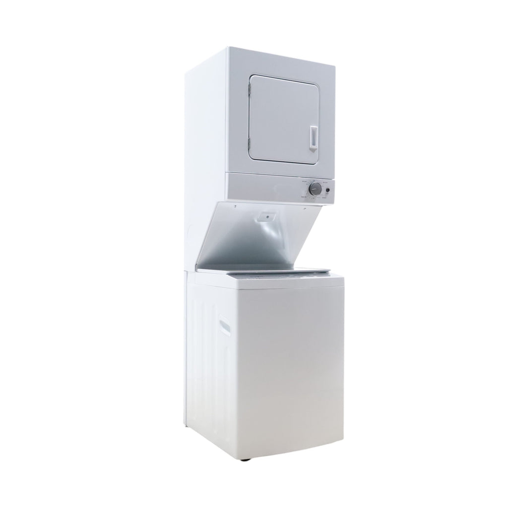 Whirlpool 1.6 cu.ft Electric Stacked Laundry Center with 6 Wash Cycles, Impeller Washer and AutoDry™ WET4024HW - Open Box